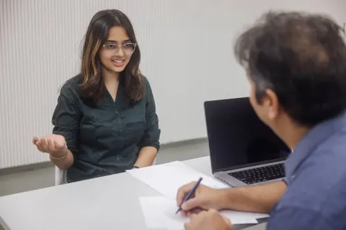 Professional working