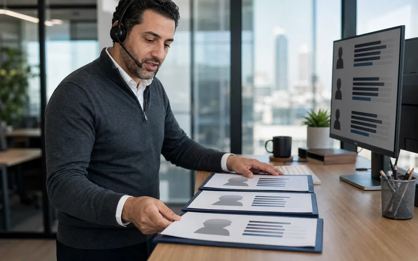A staffing account manager preparing an evidence-backed candidate shortlist