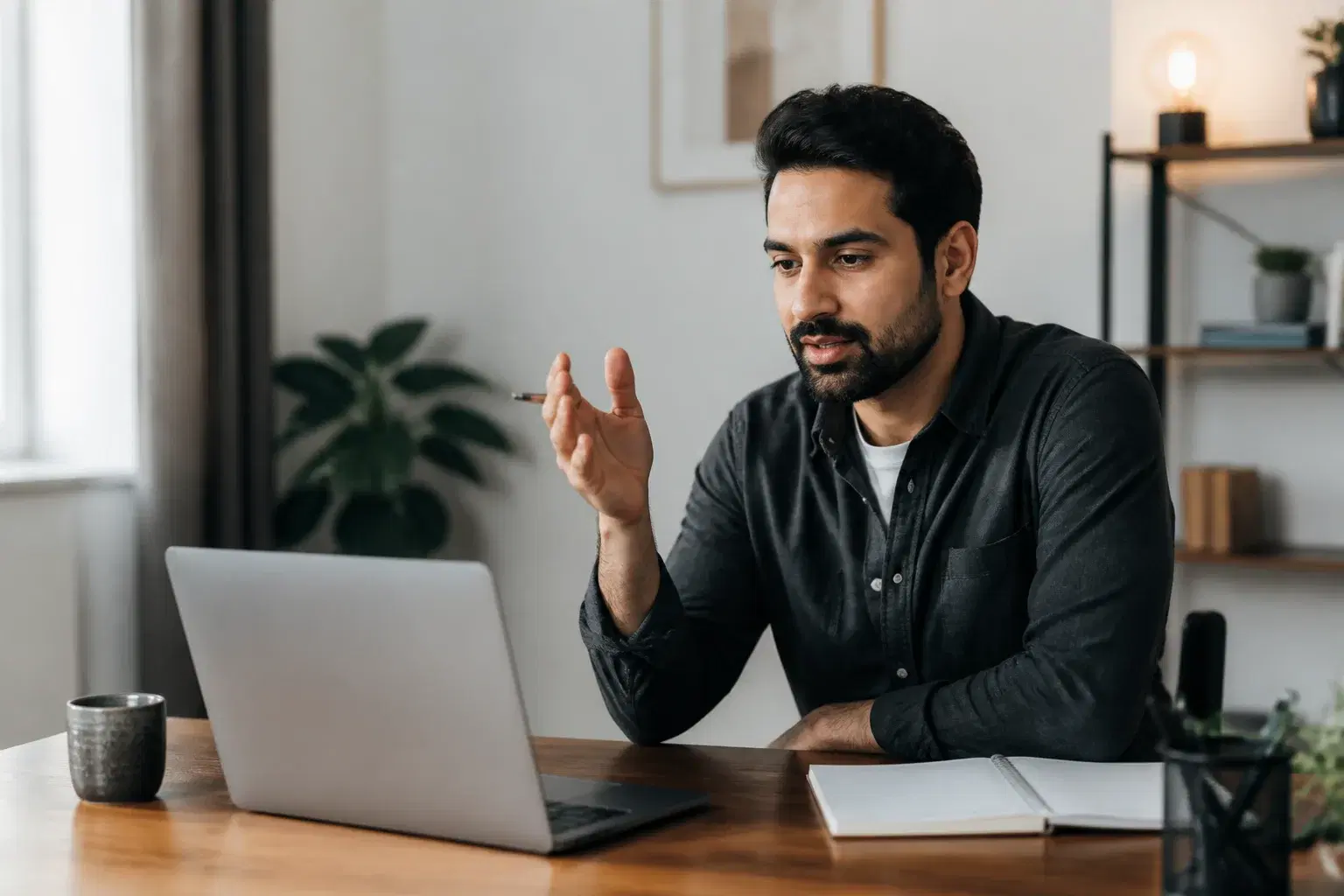 An Expert Hire team member having a thoughtful customer conversation