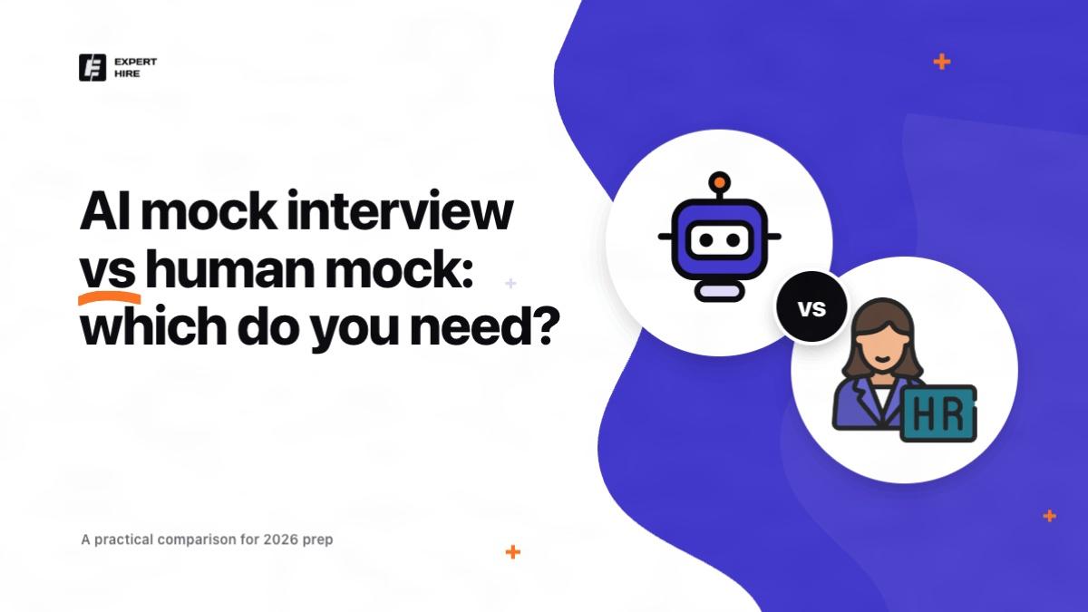 AI mock interview vs human mock interview: which one do you actually need in 2026 AI mock interview vs human mock interview: which one do you actually need in 2026