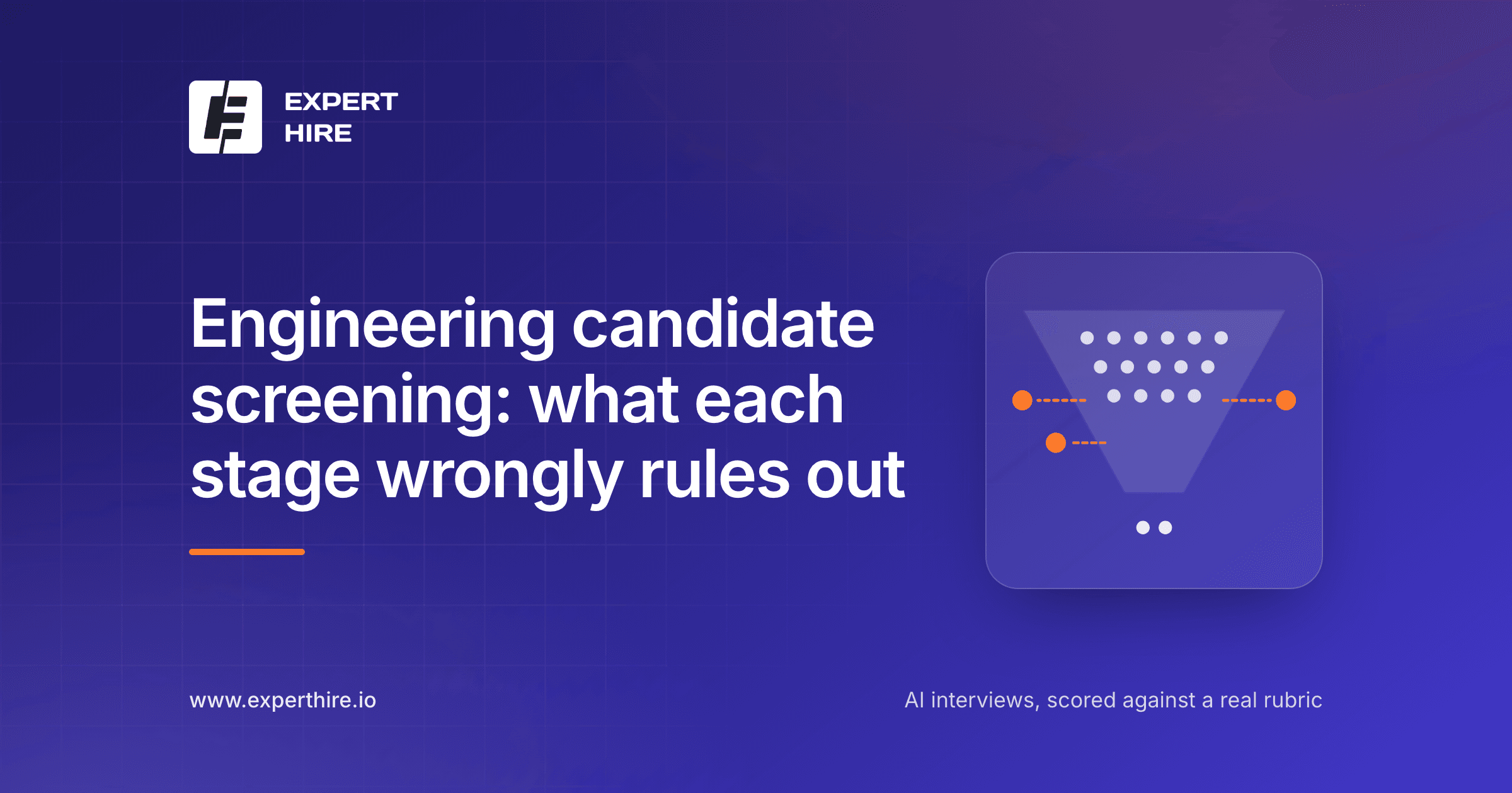 Engineering candidate screening platform: what each stage wrongly rules out Engineering candidate screening platform: what each stage wrongly rules out