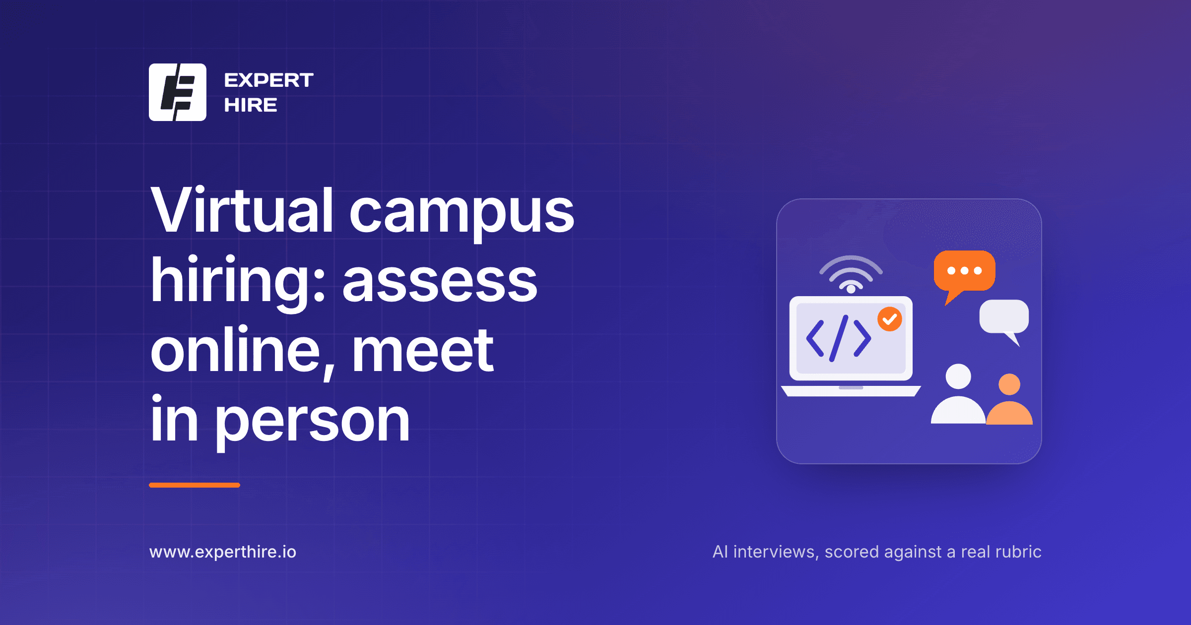 Virtual campus hiring: move the evaluation online, keep the relationship