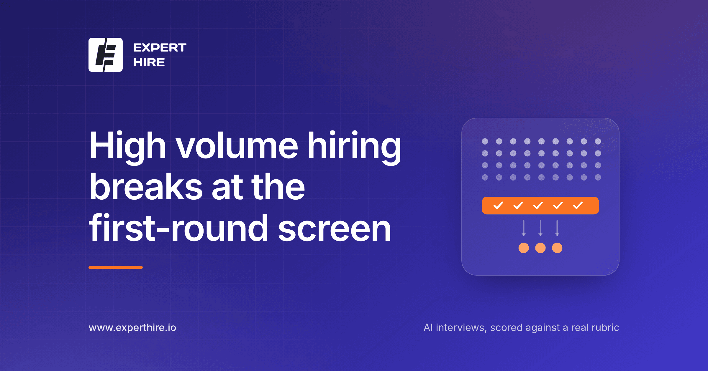 High volume hiring breaks at the first-round screen (and how to fix it) High volume hiring breaks at the first-round screen (and how to fix it)