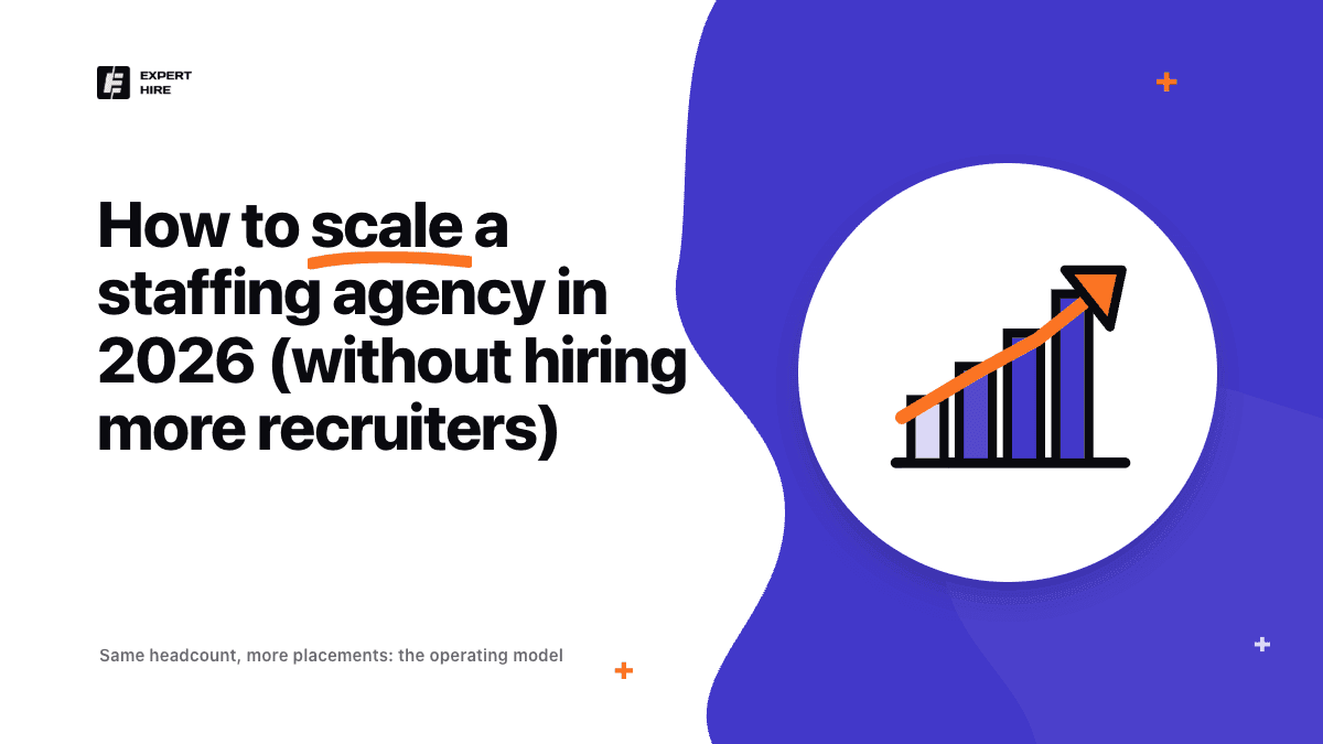 How to scale a staffing agency in 2026 (without hiring more recruiters) How to scale a staffing agency in 2026 (without hiring more recruiters)