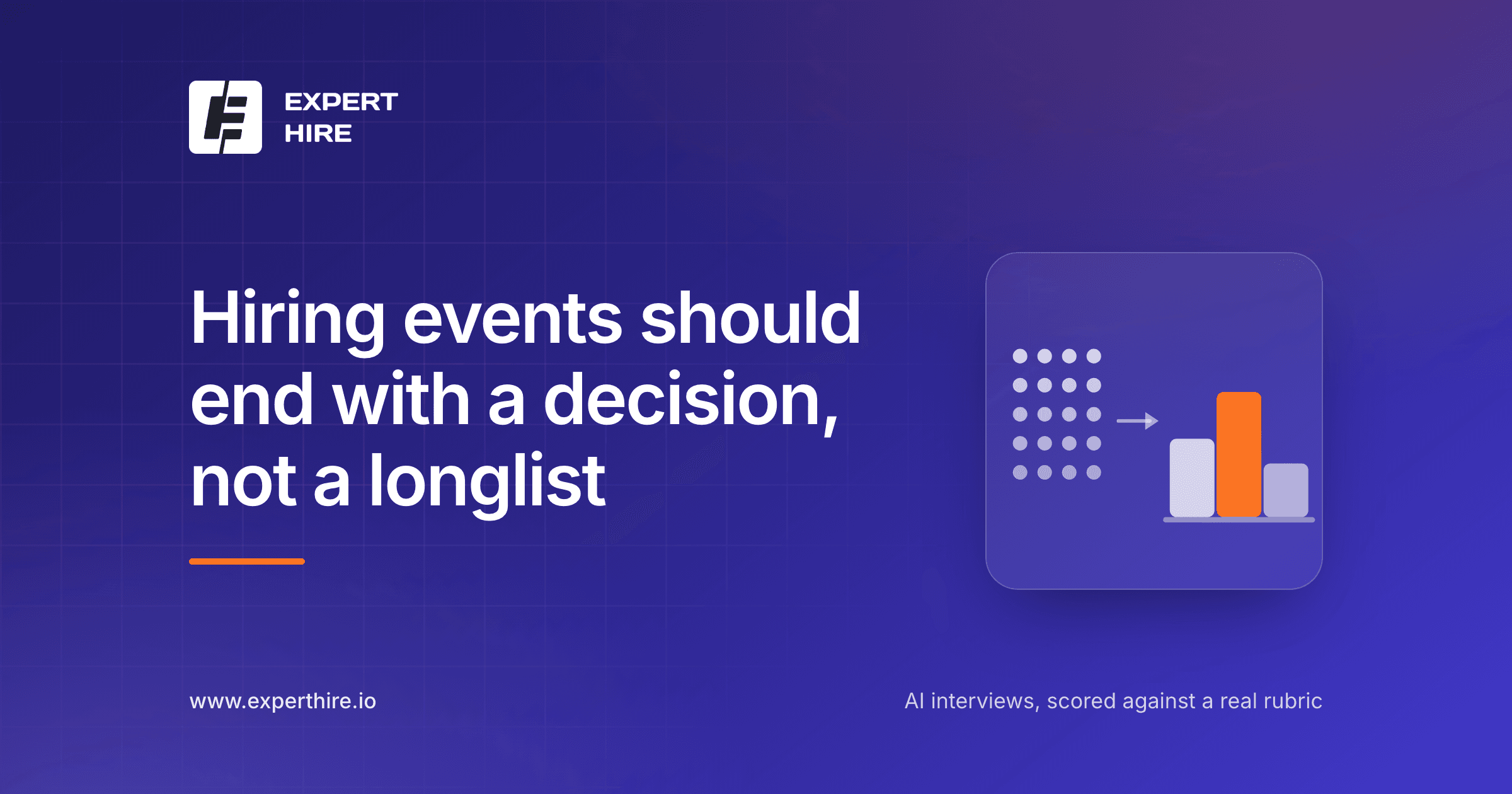 Coding assessments at hiring events: leave with a decision, not a longlist Coding assessments at hiring events: leave with a decision, not a longlist