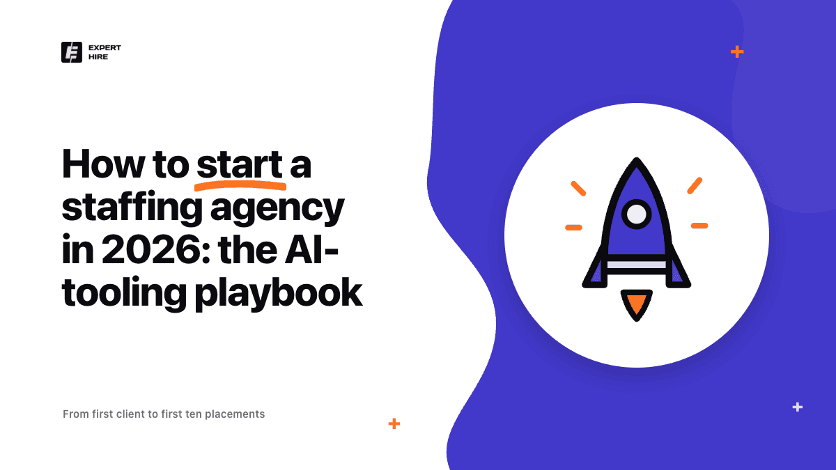 How to start a staffing agency in 2026: the playbook for the AI-tooling era How to start a staffing agency in 2026: the playbook for the AI-tooling era