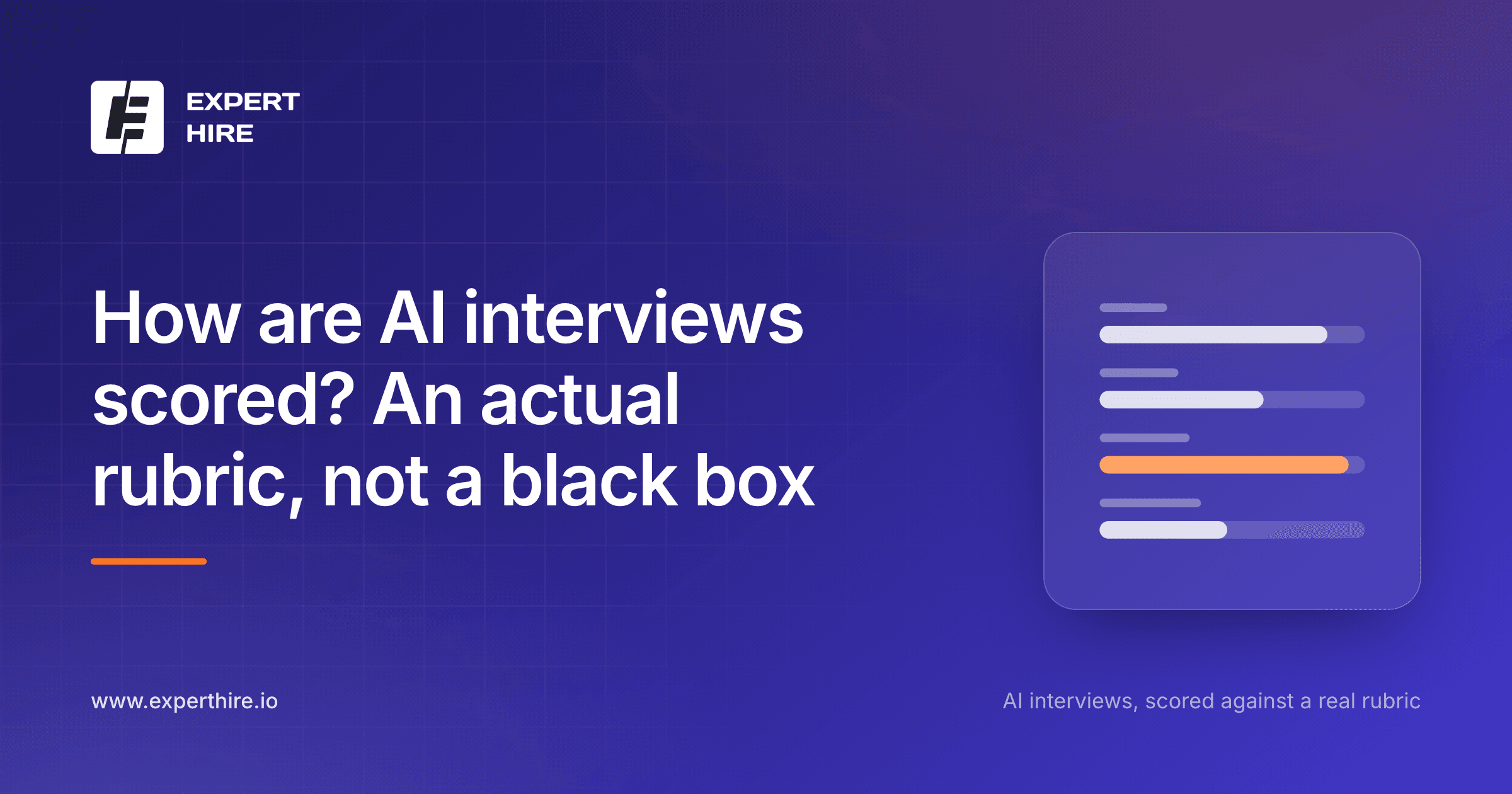 How are AI interviews scored? An actual rubric, not a black box How are AI interviews scored? An actual rubric, not a black box