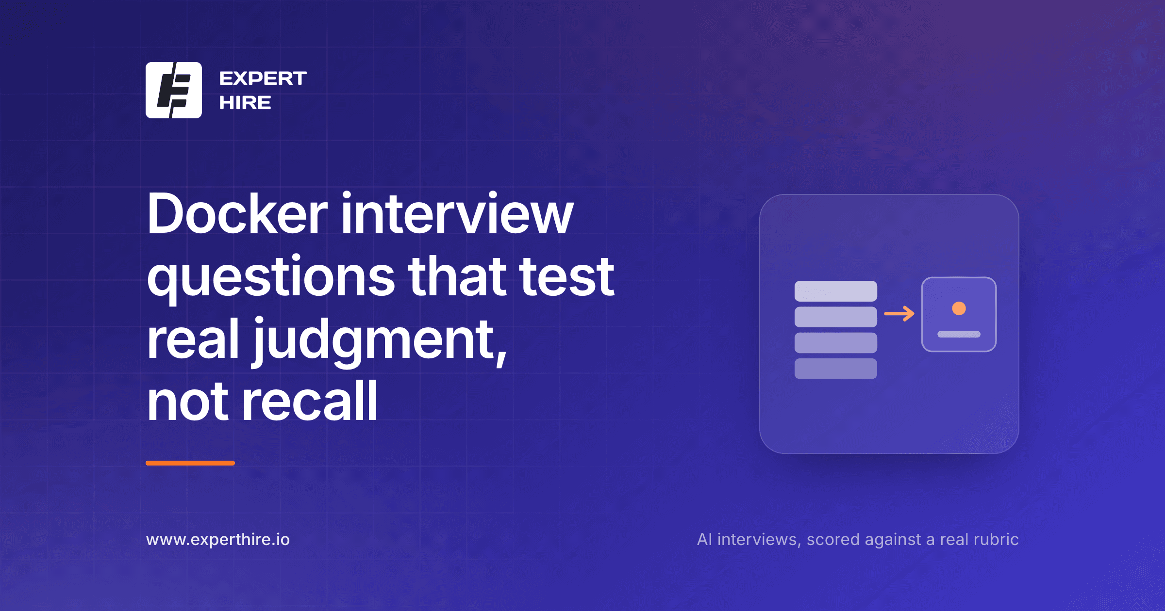 Docker interview questions that test real judgment, not recall Docker interview questions that test real judgment, not recall